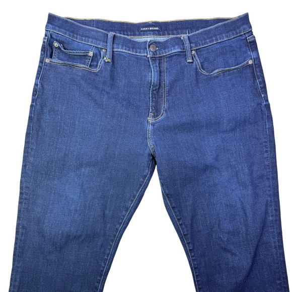 Lucky Brand 223 Straight Leg Jeans Dark Wash Mens 38 - Picture 2 of 15